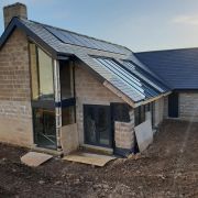 Full internal board and skim and external monocouche parex system.