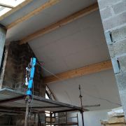 Full internal board and skim and external monocouche parex system.